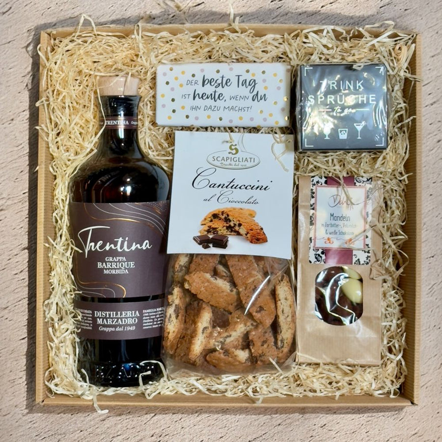 Grappa-Genussbox "Der beste Tag" - Italienische Destillationskunst
