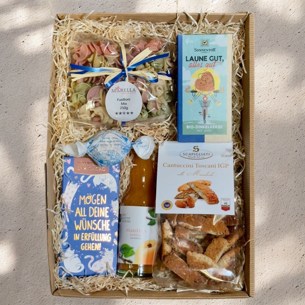 Wohlfühlbox "Laune gut – Tag gerettet!" - Freuden für die Seele