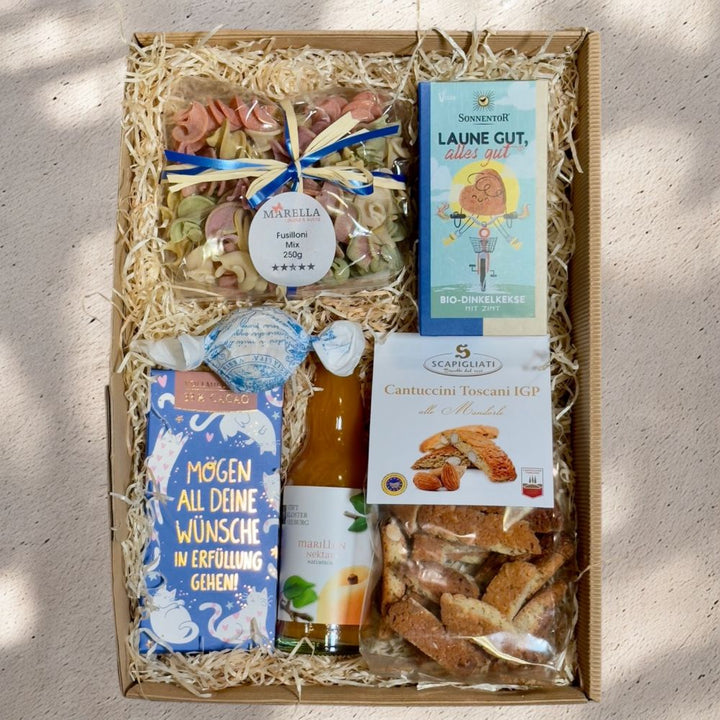 Wohlfühlbox "Laune gut – Tag gerettet!" - Freuden für die Seele