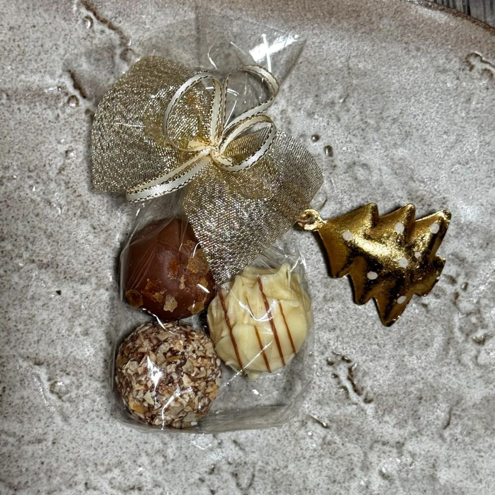 Weihnachtliches Pralinen Geschenkset 10 Säckchen